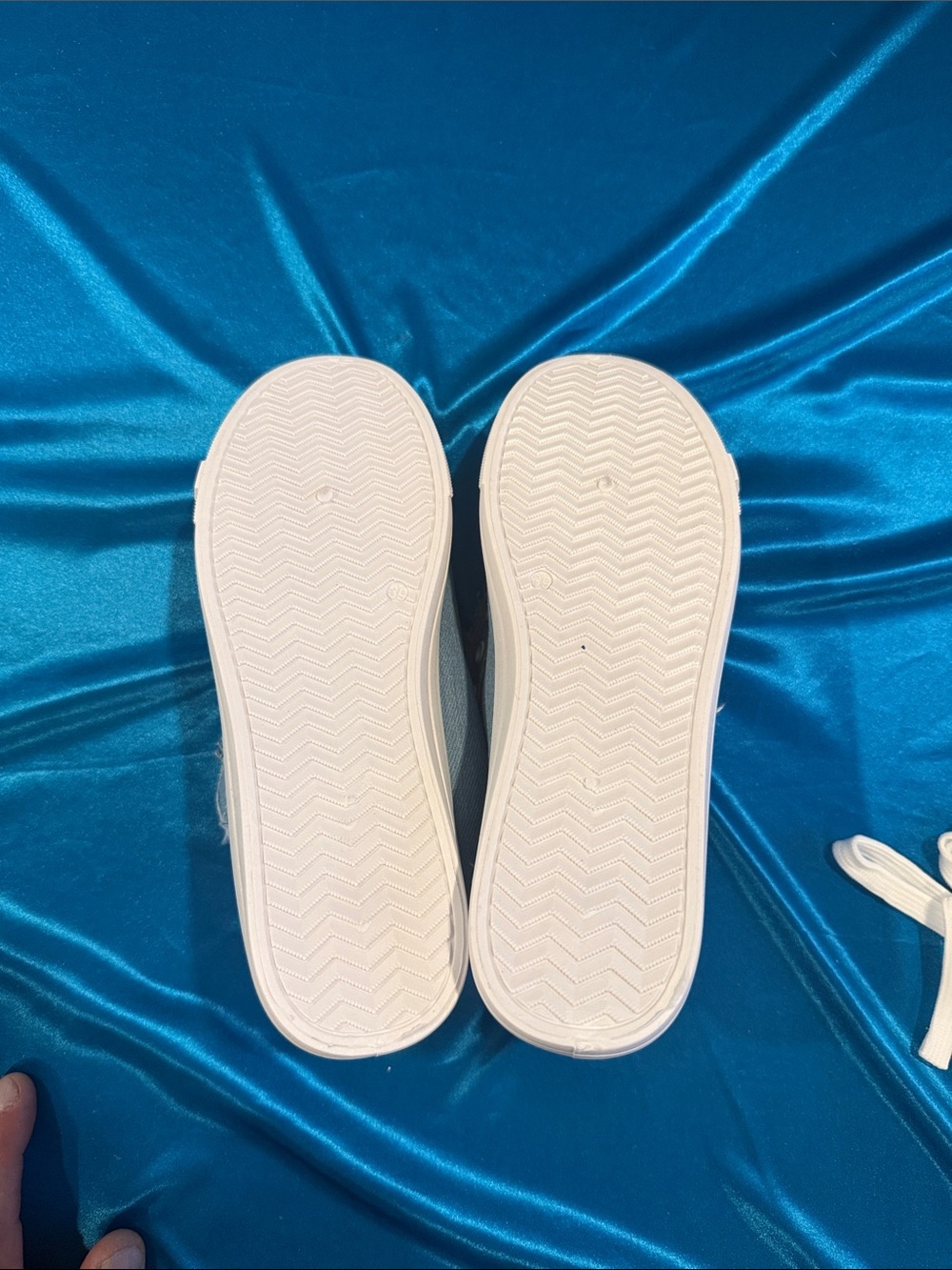 Denim Slip-On Mule Sneakers in Light Blue by - Picture 4 of 5